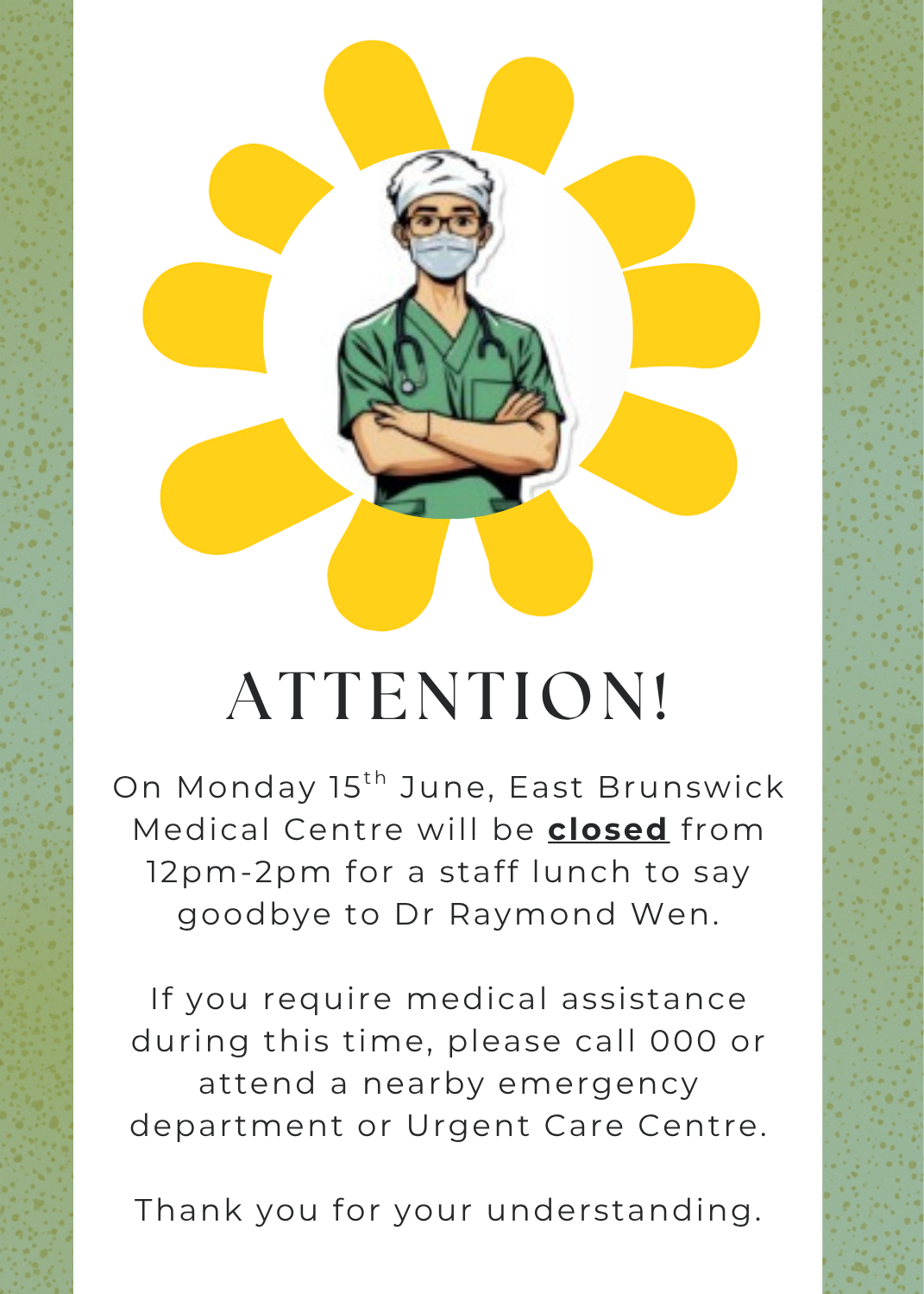 15th June Closure
